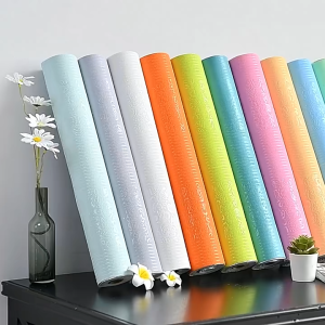 white linen wallpaper for decoration in living room kitchen bedroom offices dormitories Self-adhesive thick foam wall stikcers waterproof 3D Textured Moisture-Resistant Home Renovation 280cmx50cm