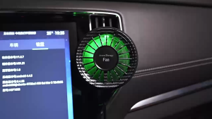 Joysync Car Vent Clip Air Freshener Fan – Cooling Fan with Scented Pad RGB Mood Light Aroma Diffuser for Car​