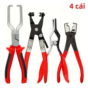 4 Kìm Kẹp Ống Bộ Dụng Cụ Sửa Chữa Ô Tô Chuyên Nghiệp Đa Năng Ô Tô Tách Ống Dầu Lọc Kìm Kẹp Ambidextrous 45 Thép