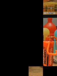 Whey Portable Container 200ML / Wadah Protein / Bcaa Creatine Keychain Funnel Shaker Corong Botol