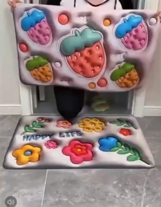 【ดูดน้ำทันที】พรมห้องน้ำสามมิติ 3D แช่แข็งเร็ว พรม质地นุ่มสำหรับห้องอาบน้ำ มีให้เลือกใช้ในห้องนอน/ครัว/ห้องอาบน้ำ ขนาด 40*60 ซม.