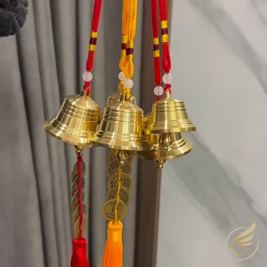Dây Treo Khánh Ô Tô Chuông Đồng Trơn Dây Tua Rua Đồ Trang Trí Phong Thủy Bằng Đồng Thau - Đồ Đồng Thuận Tâm