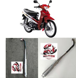 Knalpot standar Yamaha Vega R kotak lama asli original copotan bawaan motor terlaris otomotif sepeda motor suku cadang knalpot aksesoris