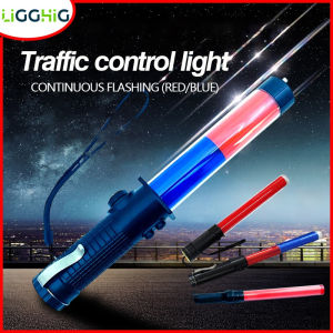 [Đèn Pin điều khiển giao thông Led] Đèn chỉ báo cảnh báo nhấp nháy điều khiển giao thông ligghig Đèn LED khẩn cấp 26cm/54C Đèn cầm tay an toàn có thể sạc lại 10000 lumens Đèn pin siêu sáng đèn pin chống thấm nước siêu sáng
