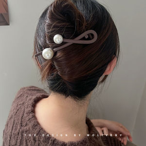 Phụ Kiện Tóc Thời Trang MOLIVENY Pearl Buckle Hair Twister Kẹp Tóc Phụ Kiện Tóc Phong Cách Hàn Quốc Mới Ra Mắt Mùa Thu