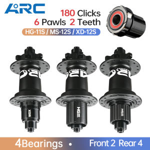 ARC 6 Pawls BOOST Hub 180 Clicks Aluminum Alloy MTB Hub Widen Pawls 4 Sealed Bearings Front 15x110 Rear 12x148 10x141 Bike Cube