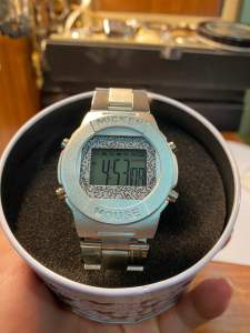 Đồng hồ nam điện tử nam MICKEY MOUSE full box có báo thức chronograph đèn sáng ban đêm size 40mm 4 cốt chỉnh dây thép không gỉ nguyên bản