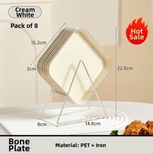 Transparent Simple Plastic Saucer