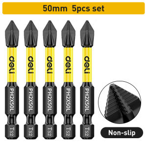 Anti-Slip and Shock-Proof Bits Screwdriver Bits High Hardness Strong Magnetic 25/50/65/70/90/150mm Ph2 Screwdriver Set