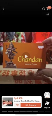 Dupa / Hio Tumpeng Merk Darshan Maharaja / Jasmine / Darshan / Chandan / Vinayak India