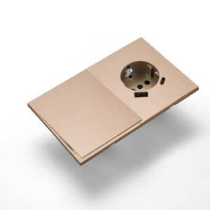 Skin Sensation USB A+C Skin Feel Paint Embedded Power Sockets Button Light Switch Integrated Panel Wall Socket DIY Combination