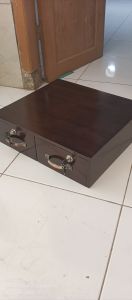 laci uang laci kasir dari kayu jati dengan dua laci skat 4 dan polos