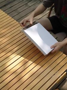 Sikiwind ตั้งแคมป์พับขาตั้งโลหะสแตนเลสอลูมิเนียมอัลลอยด์กล่องยืนออแกไนเซอร์กล่องพับยืนสำหรับการเดินทางทำอาหาร