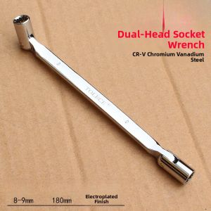 Multifunctional Double Headed Manual Wrench Set Torque Wrench Spanner Set Rotatable Hexagonal Socket Tool Kit by TOLECE