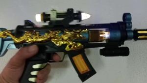 Súng rồng đồ chơi nhạc đèn xoay nòng sinh động