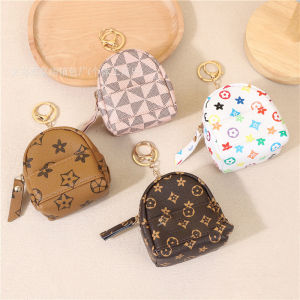 Mini Creative School Bag Earphone CaseFor Airpods 4 3 2 Pro 2 Galaxy Buds 3 3Pro Decorative Bag Hanging Accessory BagKey Bag