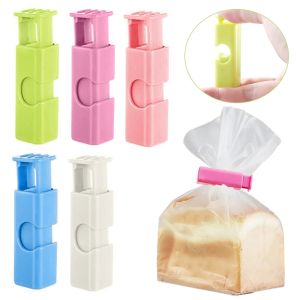 8pcs Food Sealing Bags Clip Reusable Plastic Bags Sealer Clamp For Snack Bread Storage Bag Plastic Snack Seal Clips