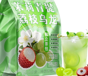 Jasmine Green Litchi Oolong Tea Hot and Cold Double Soak 250g 500g     茉莉青提荔枝