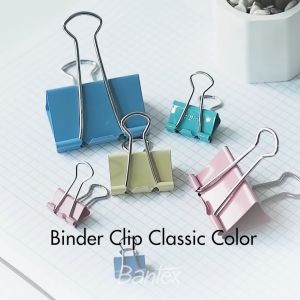 Bantex Binder Clip / Penjepit Kertas Warna Warni Pastel Satu Box