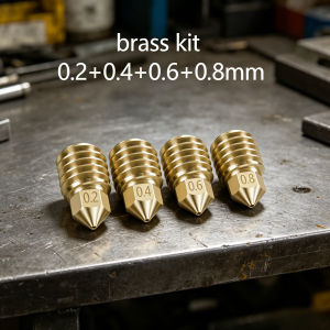 3D Printer Nozzle 0.2mm 0.4mm For Bambu Lab X1 Carbon X1C P1P P1S Hotend High Temp Wear Resistant Print Head Parts