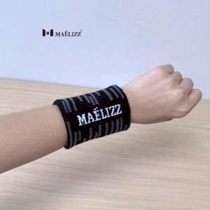 Maelizz ริสแบนด์ ผ้ารัดข้อมือซับเหงื่อ Wristband สายรัดข้อมือออกกำลังกาย ซับเหงื่อ กันเหงื่อ  (1ชิ้น) ปลอกข้อมือ ผ้ารัดข้อมือ ระหว่างออกกำลังกาย เล่นกีฬา M64 FSA