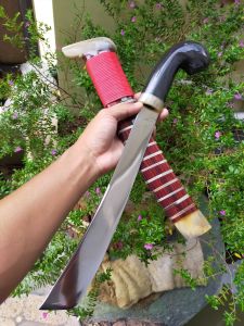 golok sembelih tanduk kombinasi renghas merah baja modern aisi sld d2 original