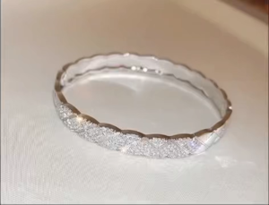 Viviann 925 sterling silver Bracelet Accessories Titanium Steel Hand Bracelet Female Jewelry Fashion Love Jewelry Women Bangle Titanium Couple Jewelry Full CZ White Crystal Buckle Bracelets Bangles Men
