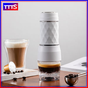 Outdoor Portable Coffee Machine Mini Espresso Maker Hand Press Coffee Pot Capsule Ground Coffee Brewer
