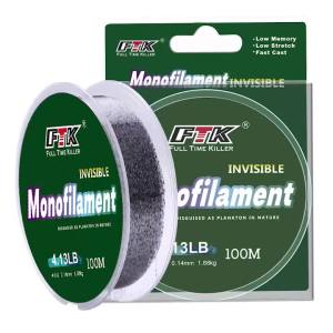 FTK 100/300/500m Invisible Fishing Line Speckle Fluorocarbon Coating Line 0.14mm-0.50mm 4.13LB-34.32LB Super Strong Spotted Line