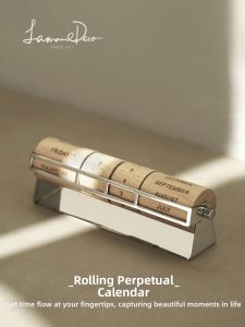 LAMOME DECO | High-end Perpetual Wooden Calendar Ornament