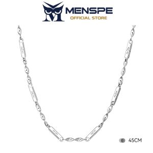 MENSPE Fashion Necklace Clavicle Chain Cool Pendant Boyfriend Girlfriend Gift Möbius Bamboo Necklace Fashion Jewelry Accessories Simple Safety Buckle Pendant Necklaces for Men Women Gift Package