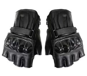 Sarung Tangan Kulit Domba Pria Model Setengah Jari Racing Touring