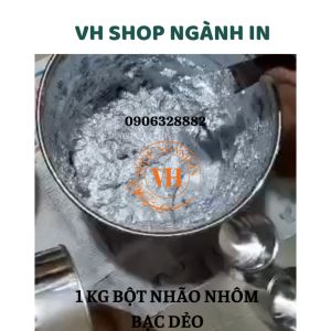 1 kg Bột nhão nhôm bạc dẻo Aluminium Paste dùng in lụa trên giấy PP PE sơn công trình sơn ô tô chống rỉ sét