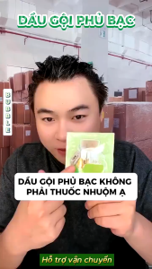 (Hộp 10 Gói) BUBLE Dầu Gội Phủ Bạc Thảo Dược Dầu Gội Phủ Bạc Tóc Phủ Đen Mái Tóc Ngay Tại Nhà