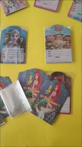 Undangan Ulang Tahun Anak PSP isi 5 / Kartu Undangan Ultah Unicorn Frozen