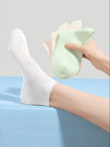 Secret World | Thin Cotton Mesh Breathable Anti-odor Antibacterial Boneless Women Short Socks