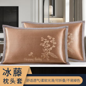 Ice Vine Single Pillow Case Summer Cool Silk Pillow Core Cover Double Sided Summer Cool Pair Buy Two for Price