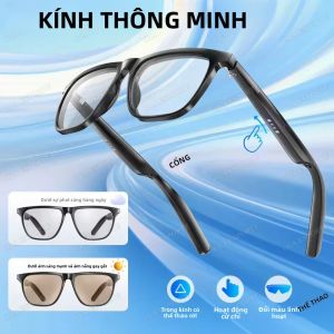Kính Thông Minh Ngoài Trời 2025 Dành Cho Nam Nữ Bluetooth V5.3 Tai Nghe Không Dây HD Chống Tia UV400 Chống Chói Thời Trang Tích Hợp Chức Năng Gọi Điện Và Nghe Nhạc Qua Bluetooth