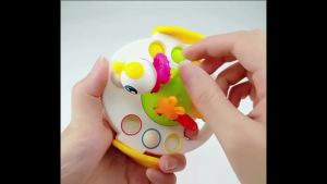 Activity Development Pull String Toys Silicone Teething Rattle Educational Learning Toy Baby Sensory Montessori Toys gift