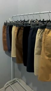 [Bisa COD] Celana Pendek Pria Cowok Dewasa Chino Rip Karet Pinggang Kolor Chinos Katun