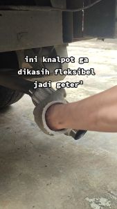 Fleksibel Knalpot Mobil Bensin Universal Dalam Ber-Ulir Bisa Bunyi Ngirr Ukuran 5 cm x 20 cm