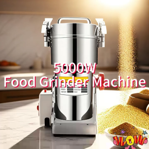 1200G Dry Food Powder Crusher Stainless Steel Grinder Machine Big Capacity Herbal Powder Miller