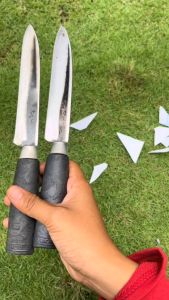 Promo 2Pcs Pisau Dapur Baja HSS Alat Potong Daging Sayur dan Buah