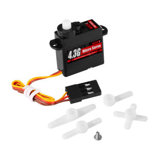 NEEBRC 4.3g Micro Digital Servo Cho 1/24 SCX24 RC Xe Mini Máy Bay Cánh Cố Định Máy Bay Trực Thăng Drone - Nhựa/Bánh Răng Kim Loại JR2.54
