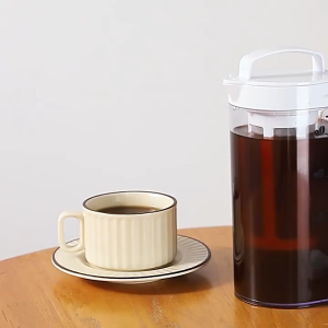 BHQ 1.6/2.2L Cold Brew Coffee Jug & Filter Heat Resistant Coffee Pot Food Grade Anti Leak Jug Air Sejuk