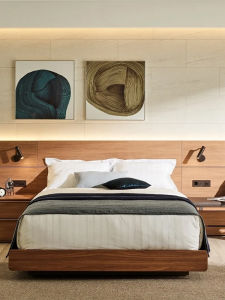 Hanssem | Eco-friendly Quiet Suspension Solid Wood Bed for Main Bedroom