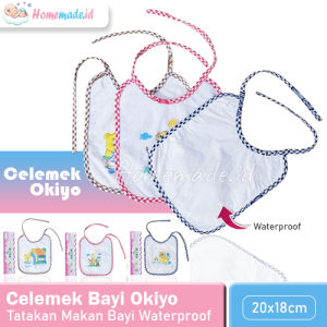 Celemek Bayi Okiyo Waterproof Slaber Baby Celemek Tatakan Makan Bayi