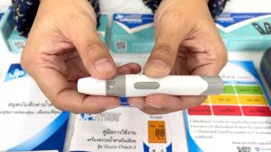 ปากกาสปริงสำหรับเจาะเลือดและเข็มเจาะปลอดเชื้อ Sinocare sinodraw Lancets ซื้อคู่คุ้มกว่า