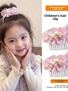 WAMEN | Sweet Children Flower Comb Headwear Pink Girls Accessory