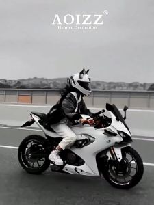 หูแมวโลหะ(ไม่รวมหมวกกันน็อค) ขนสัตว์จำลอง งอได้และถอดออกได้ สามารถซักล้างได้